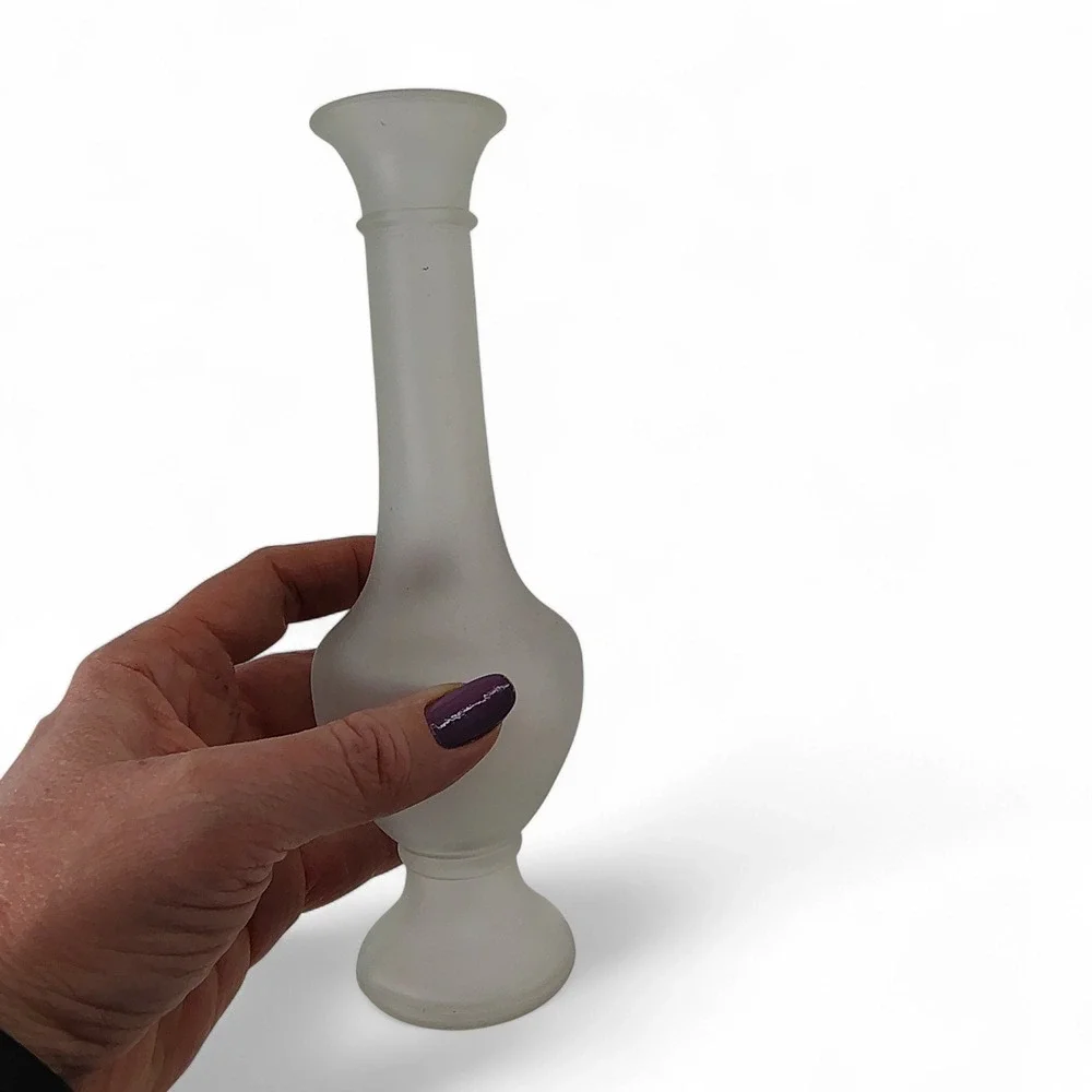 Frosted Glass Bud Vase 8